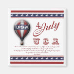 Famous patriotic sayings USA eagle Magnets