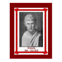 Famous people, Aristotle 384 - 322 BCE Postcards