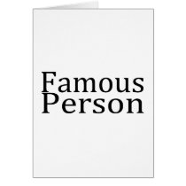 Famous Person cards