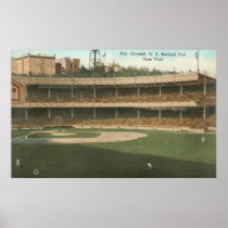 Famous Polo Grounds Baseball Park in New York City Print