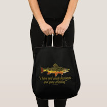 Famous Quote by Izaak Walton - Fishing bags by TroutWhiskers Famous Quote by Izaak Walton - Fishing bags