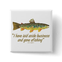 Famous Quote by Izaak Walton - Fishing buttons by TroutWhiskers Famous Quote by Izaak Walton - Fishing buttons