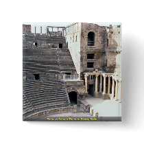 Famous Roman Theater, Bosra, Syria Buttons