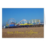 Famous Santa Monica, California Pier Ferris Wheel card