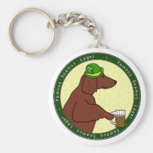 Famous Seamus Lager Irish Setter Keychain