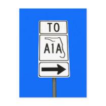 Famous State Road A1A Postcard