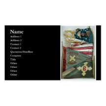 Famous Union Battle Flags - Plate 1 - Business Cards