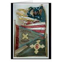 Famous Union Battle Flags - Plate 1 - cards