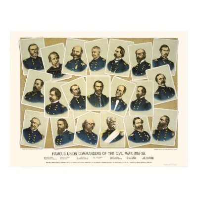 Famous Union Commanders 1884 Print by lc_civilwar