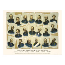 Famous Union Commanders 1884 posters by lc_civilwar Famous Union Commanders 1884 posters
