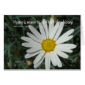 Famous Words: Poetry - White Daisy Card Series (2) zazzle_card