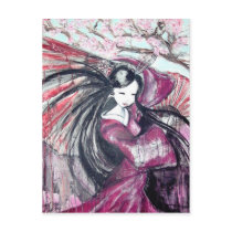 FAN DANCE postcards by whittyart FAN DANCE postcards