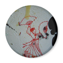 "Fan Dancer 2" magnets by gingerche "Fan Dancer 2" magnets