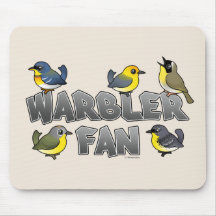 Fan de la curruca tapetes de ratón