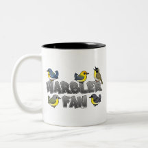 Fan de la curruca tazas