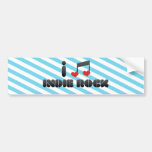 Fan de roca del indie pegatina de parachoque