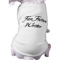 Fan Fiction Writer pet clothing by DragonsFlame Fan Fiction Writer pet clothing