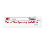 Fan of Montgomery Aviation Bumper Sticker