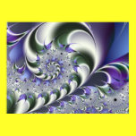 Fan Spiral Abstract Art posters