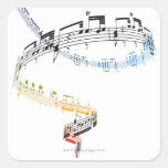 Fanataisie (Opus 7) 2 Square Stickers