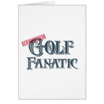 Fanático del golf tarjeta