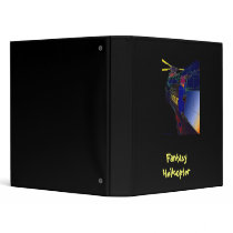 Fanciful Chopper, FantasyHelicopter Vinyl Binder