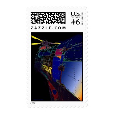 Fanciful Chopper Postage Stamps by burbankpilot