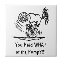 Fanciful Pencil Sketch Tiles-Bicycler