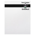 Fanconis Syndrome Stinks Skunk Awareness Design Letterhead
