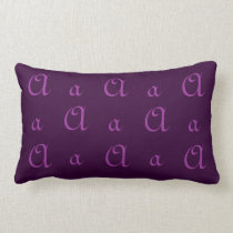 Fancy A Monogram in Purple pillows