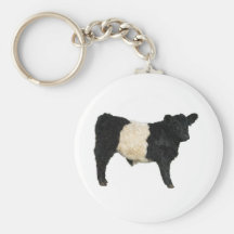 Fancy an Oreo? Belted Galloway Cow Keychains