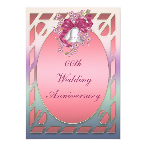 Fancy Anniversary Party Invitation (front side)