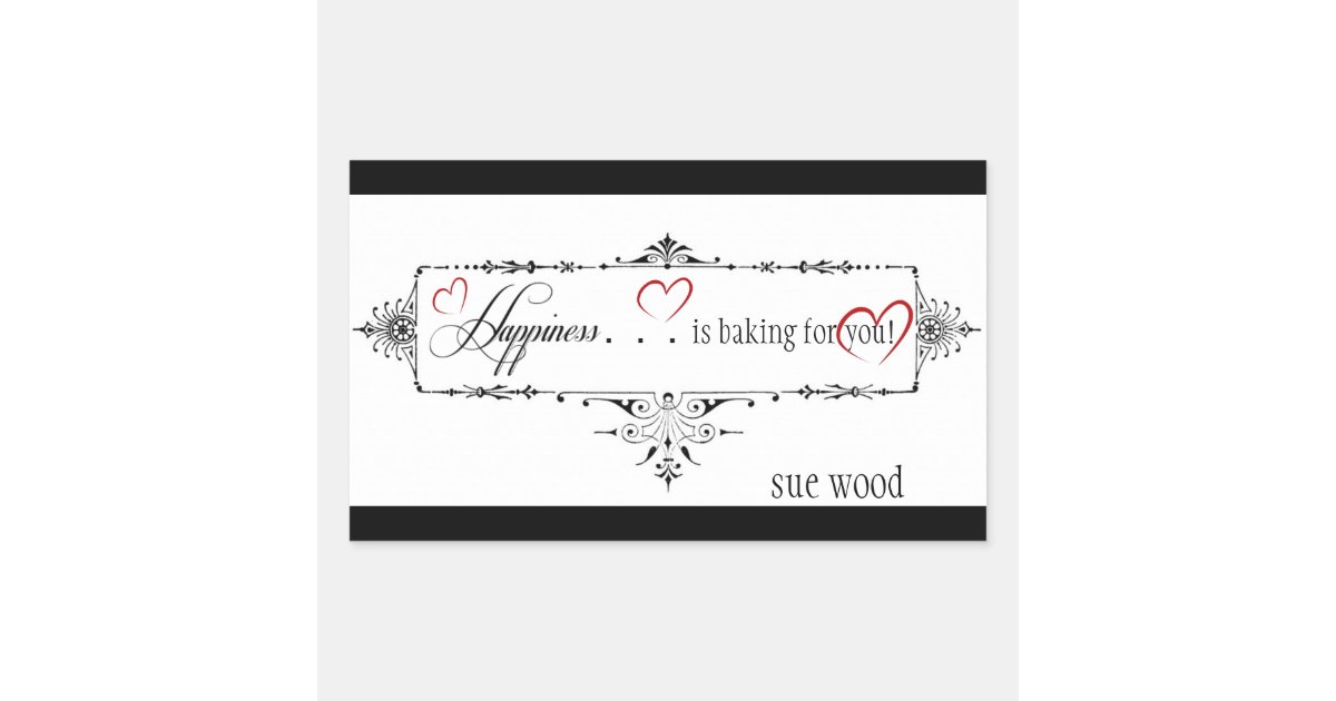 Fancy Baking Stickers Zazzle