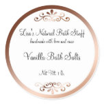 Fancy Bath Products Label Round Sticker