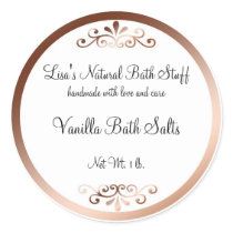 Fancy Bath Products Label Round Sticker