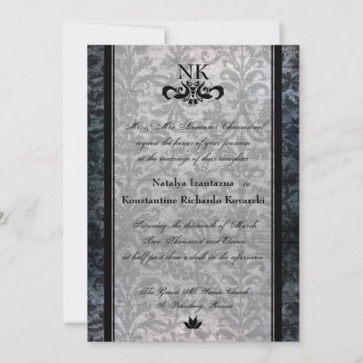 free downloadable goth wedding invitations