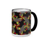 Fancy Black Flying Birds Coffee Mug