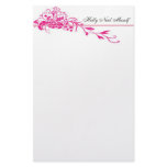 fancy,black, stationary,girly,flower,classic,pink stationery