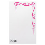 fancy,black, stationary,girly,gothic,classic,pink personalized stationery