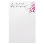 fancy,black, stationary,girly,paper,classic,pink customized stationery