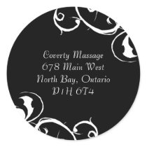Fancy Black & White Stickers - CO by colourfuldesigns Fancy Black & White Stickers - CO
