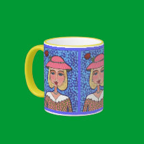 Fancy Blonde Lady - mug