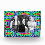 fancy blue green photo frame awards