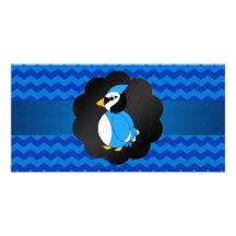 Fancy blue jay blue chevrons