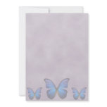 Fancy Blue Morpho Butterfly Invitations