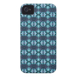 Fancy Blue Patterned iPhone 4 Case