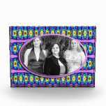 fancy blue purple photo frame awards