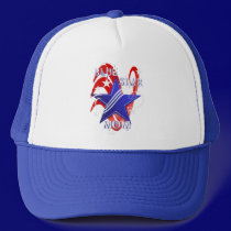 Fancy Blue Star Mom Hats hats
