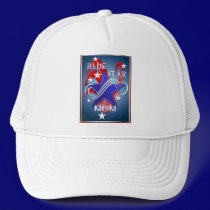 Fancy Blue Star Mom Hats hats