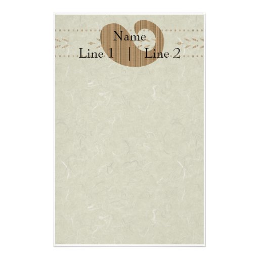 Fancy Canvas Framed Stationery